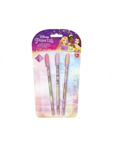 PRINCESAS DISNEY PACK 3 BOLÍGRAFOS DE GEL EN BLISTER