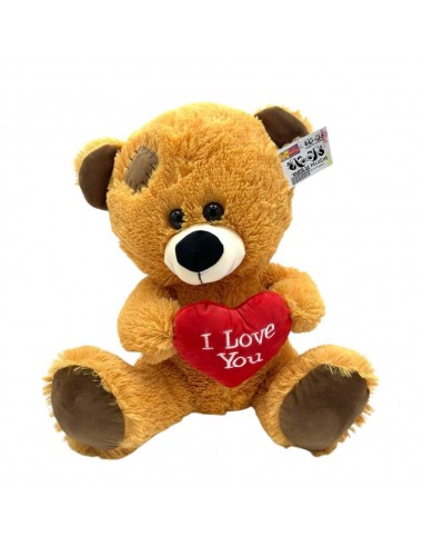 OSO VALENTIN CON CORAZÓN I LOVE YOU 43 CM