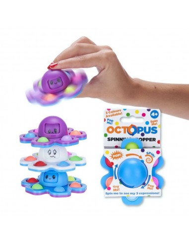 SPINNING POPPER PULPO 3 COLORES