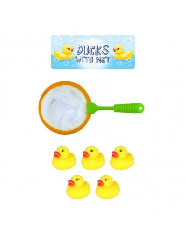 PESCA DE PATOS CON RED (5 UNIDADES + RED)