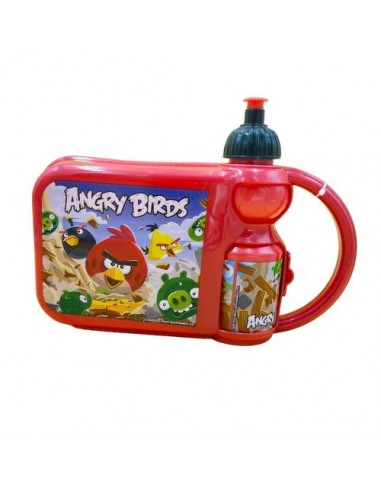 COMBO ANGRY BIRDS TUPPER Y BOTELLA
