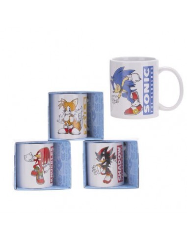 TAZA SONIC SHADOW TAILS Y KNUCKLES 4 MODELOS