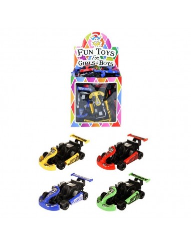 PULL BACK RACING KARTS 10CM 4 COLORES