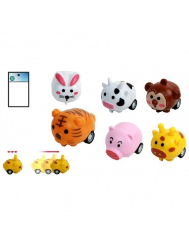 ANIMALETS PULL BACK 4CM 6 MODELS