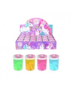 SLIME CON UNICORNIO 4 COLORES