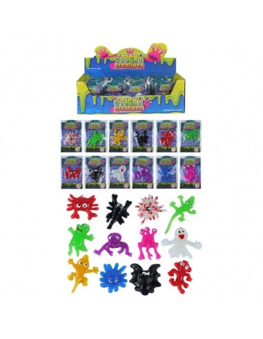 STICKY CREATURES 5-6CM 12 MODELS ASSORTITS