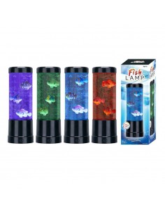 LÁMPARA CON PECES COLORES...