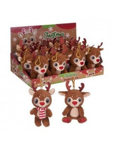 LLAVERO CLIP ON RENO NAVIDEÑO