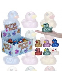 PATITOS PURPURINA 10CM 6...