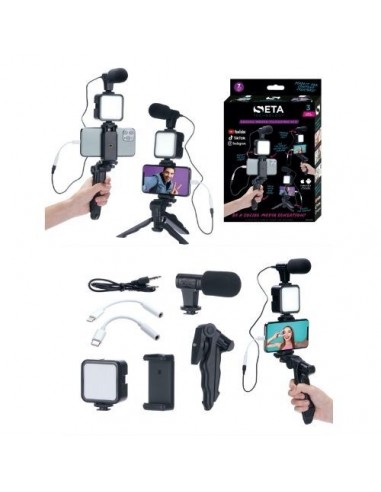 MICRO LUZ PARA MÓVIL REDES SOCIALES SETA 7PC VLOGGING KIT