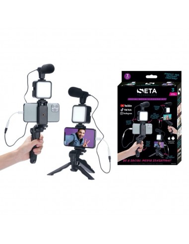 MICRO LUZ PARA MÓVIL REDES SOCIALES SETA 7PC VLOGGING KIT