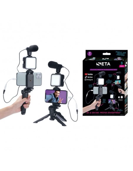 MICRO LUZ PARA MÓVIL REDES SOCIALES SETA 7PC VLOGGING KIT