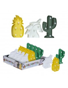 LUCES MINI: PIÑA, CACTUS,...