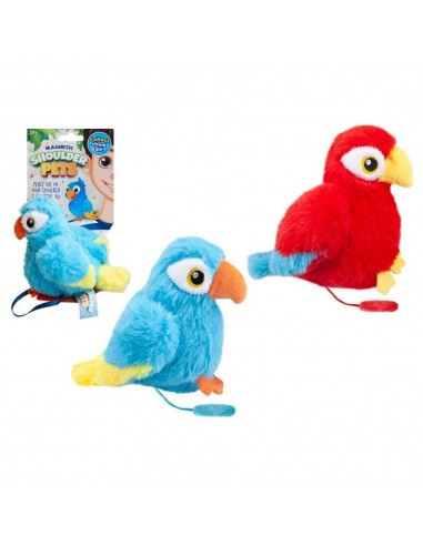 LORO 11CM PELUCHE PARA HOMBRO 2 COLORES