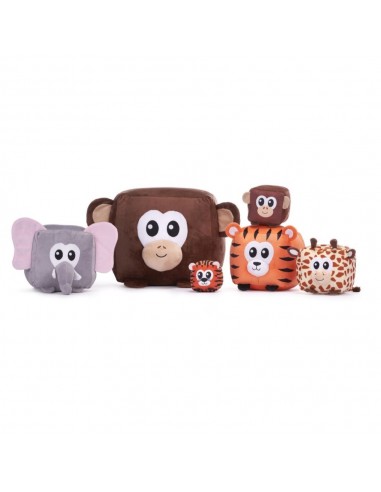 CUBO ANIMALES SELVA 10CM 6 MODELOS