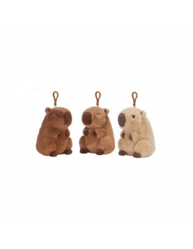 LLAVERO CLIP ON CAPIBARA 12CM 3 MODELOS