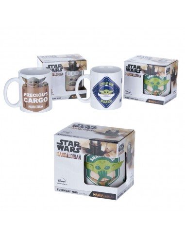 TAZA MANDALORIAN 4 MODELOS 10,5 CM