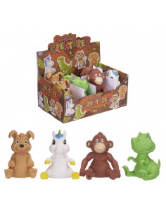 STRETCHY ANIMALS 4 MODELS 9CM