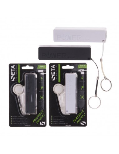 POWER BANK SETA 2000MAH 2 COL. CARREGADOR