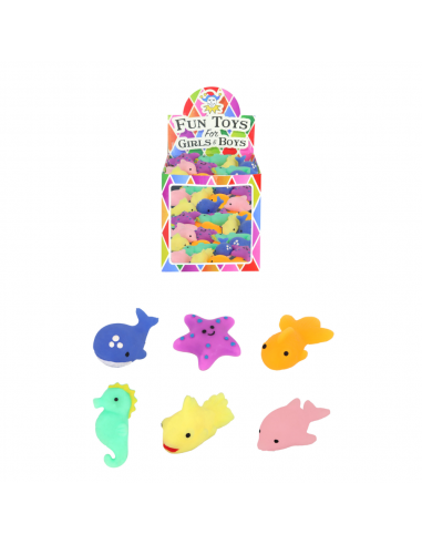 MINI SQUISHY ANIMALES MARINOS 4-5CM 6 MODELOS