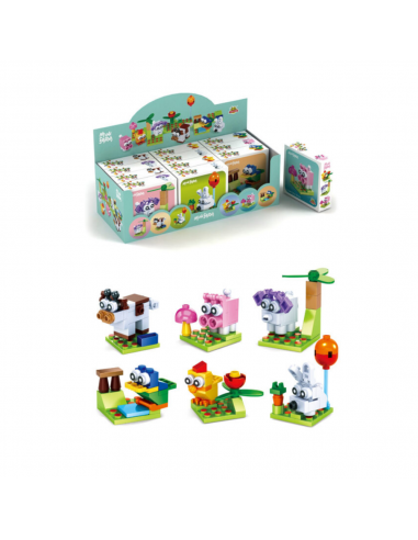 J0C BLOCS ANIMALS GRANJA 6 MODELS