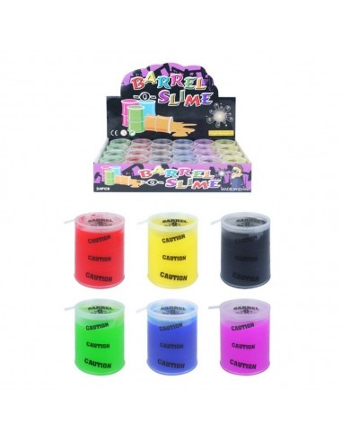 SLIME MINI BARRIL 4.5CM 6 COLORS