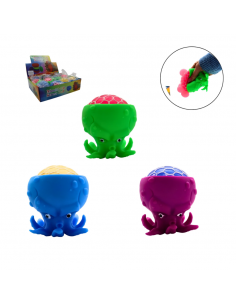 PELOTA CEREBRO PULPO 9CM 4...