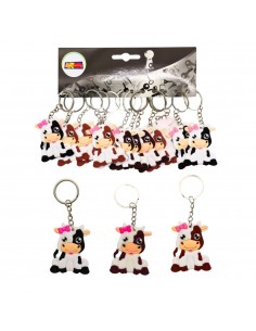 LLAVERO VACA 5.5CM 3 COLORES