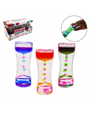 RELOJ DE LAVA BUBBLES 14X5.5CM 3 COLORES