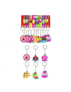 LLAVERO FRUTAS Y DULCES 5CM...