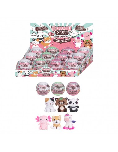 CAPSULAS BOLA 100ML KAWAII KUTIES 6 MODELOS