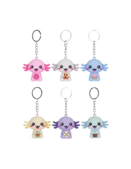 LLAVERO AJOLOTE KAWAII 6 MODELOS