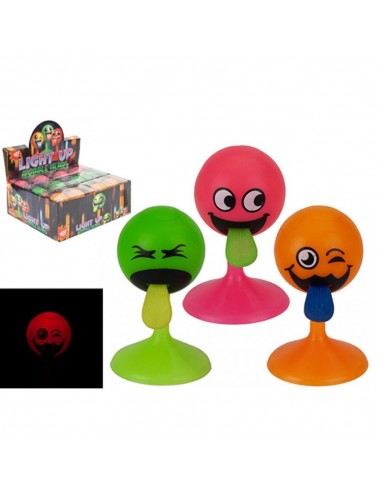 BOLA SMILEY AMB LLUM SUCTION 13CM