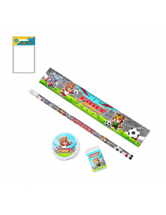 SET ESCOLAR FUTBOL 4 PIEZAS...