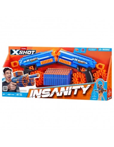 ZURU X SHOT INSANITY PACK 2 PISTOLES