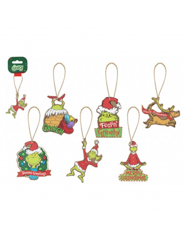 ADORNS ARBRE DE NADAL - GRINCH 6 MODELS 8CM