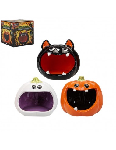 PORTA VELA DECORATIVO HALLOWEEN 3 MODELOS