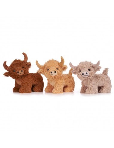 HIGHLANDER COW 18CM 3 COLORES NATURALES