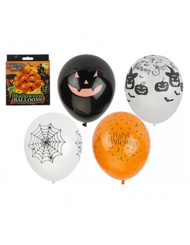 GLOBUS HALLOWEEN PACK DE 12 UNTS 25CM