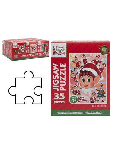 ELFOS PUZZLE 35 PIEZAS 21CM X 15CM ELVES BEHAVIN'BADLY