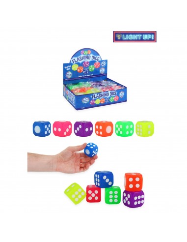 DADOS NEON FLASHINF 3.7CM 6 COLORES
