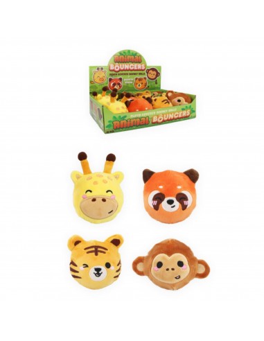 PELUCHE SALTARIN ANIMALES DE LA JUNGLA 6,8CM 4 MODELOS