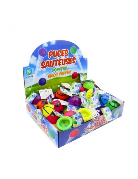 PULGAS SALTARINAS 4.5CM EN EXPOSITOR