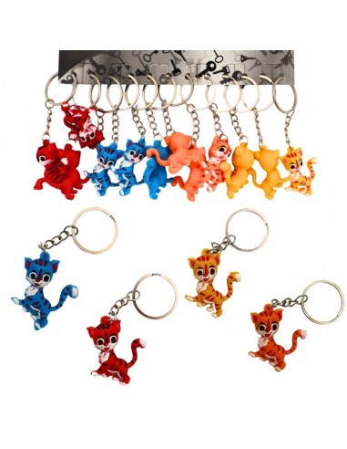 LLAVERO TIGRE 4.5CM 4 COLORES