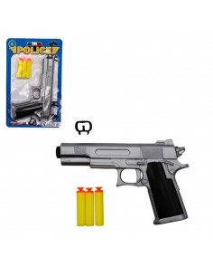 PISTOLA 19CM CON DARDOS FOAM