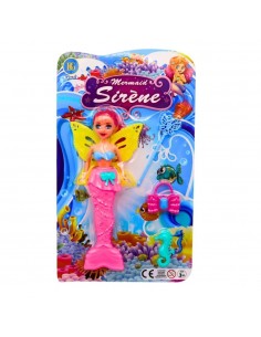 MUÑECA SIRENA 20CM CON ALAS... 2
