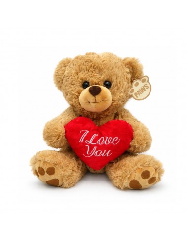 OSO MARRÓN CON CORAZÓN 26CM "I LOVE YOU"