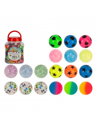 PELOTAS SALTARINAS 32MM 6 MODELOS