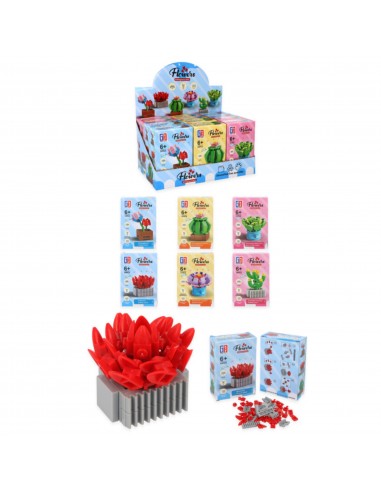 SET DE CONSTRUCCION DE PLANTAS 6 MODELOS 12CM
