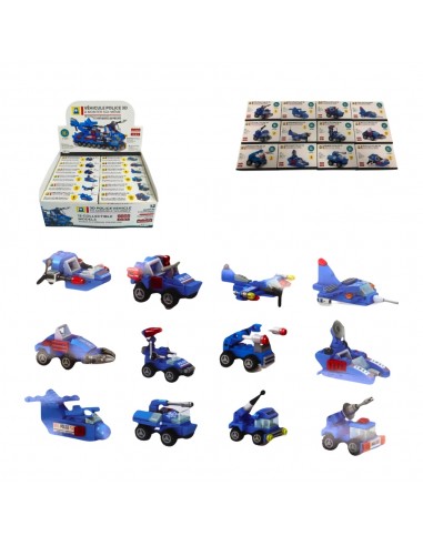 PUZZLE DE COCHE DE POLICIA 12 MODELOS